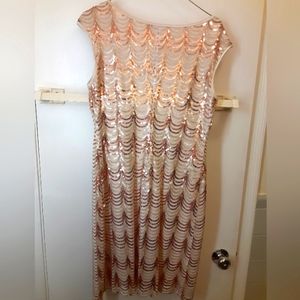 Cream sequin dress